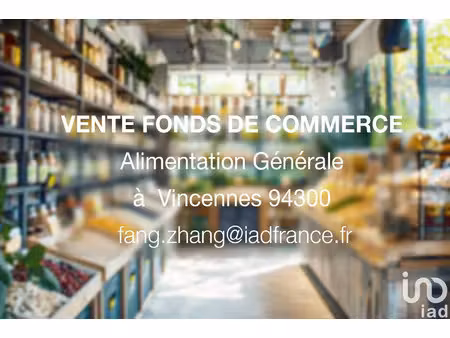 vente commerce 84 m² vincennes (94300)