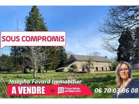 grange de 192 m² à rénover avec terrain 14 260 m² à treignac