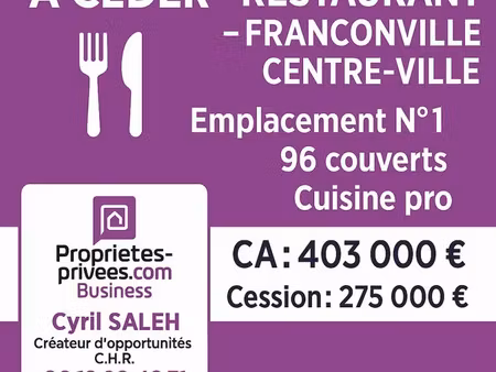 franconville exclusivité - restaurant 100 couverts
