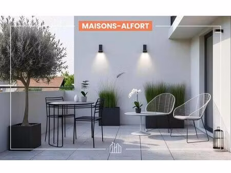 vente appartement neuf 4 pièces 94m2 maisons-alfort - 699000 € - surface privée