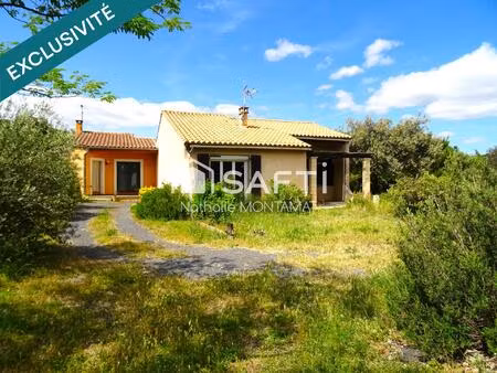 tuchan  2 maisons de plain-pied sur 1152m² garages