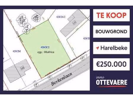 803 m² bouwgrond te koop voor villabouw in harelbeke (lot...