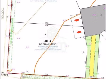 terrain 922 m² montbazon