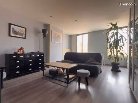 appartement 3p 91m² rénové – rue piétonne + garage + combles