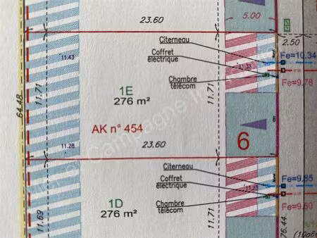 600m environ des commerces  terrain à bâtir viabilisé et libre constructeur
