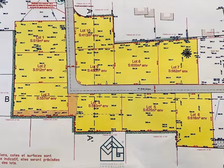 vente terrain 513 m² à le coteau (42120)  72 000 €