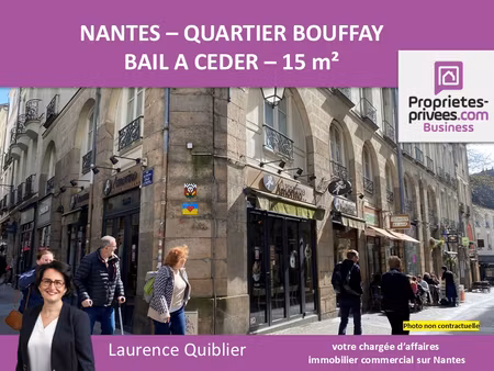 44000 nantes - bail a ceder quartier bouffay 15 m2