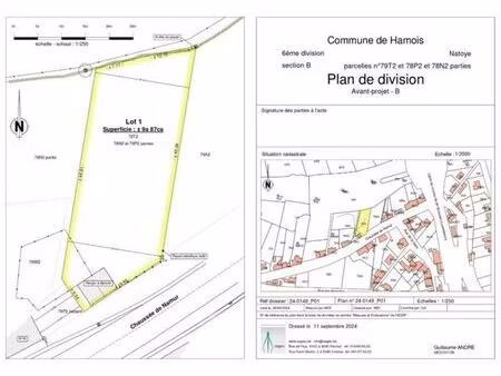 belle parcelle de terrain à bâtir