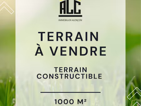 vente terrain 1000 m² à alençon (61000)  54 990 €