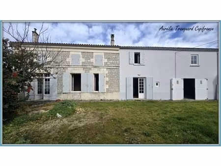 maison à vendre 7 pièces fontenet (17) belle charentaise avec chambre et bureau au rez-de-