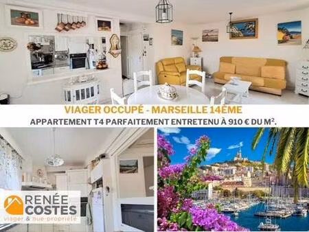 vente à terme occupée sur 120 mois - marseille (13014)