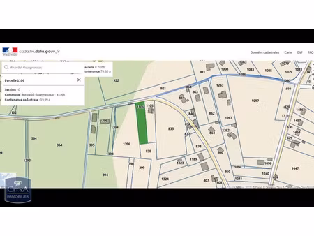 terrain à vendre - mirandol-bourgnounac (81) - 35 000€