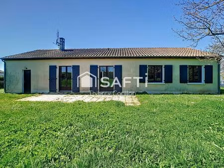 pavillon de plain-pied sur terrain - ste eanne