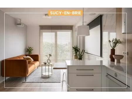 vente appartement neuf 2 pièces 45m2 sucy-en-brie - 288800 € - surface privée