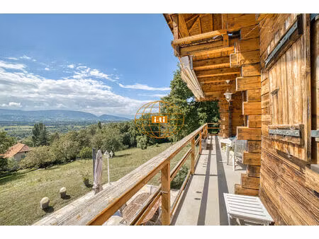 elegant chalet madrier : 9 pieces / 4 chambres 170 m² habitables (273 m² au sol) - grand t