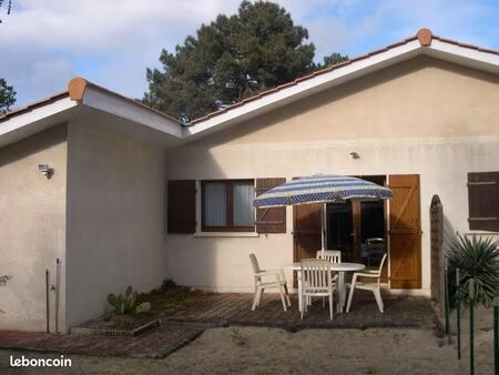 lacanau océan – plain pieds t2 meublé + terrasse