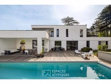 maison contemporaine avec piscine sur irigny