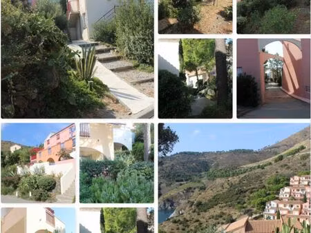 joli f3 meublé   terrasse   d'octobre à juin dans résidence au bord d'une crique avec tenn