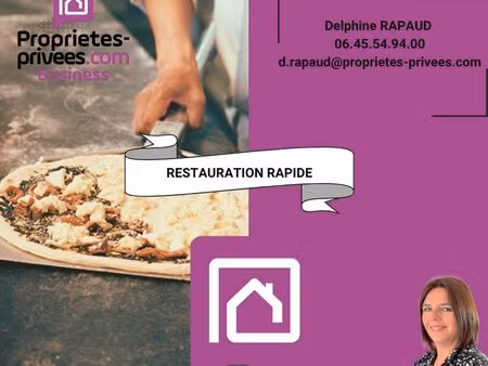 fonds de commerce restauration rapide 12 m²