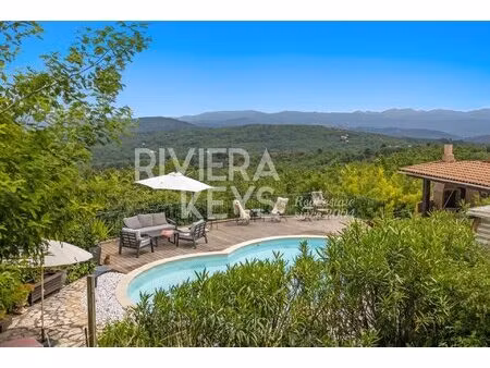 mons : villa de 4 chambres avec vue panoramique et belle piscine  proche fayence