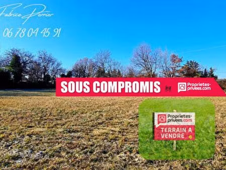 terrain à bâtir 1617m² portes en valdaine libre constructeur