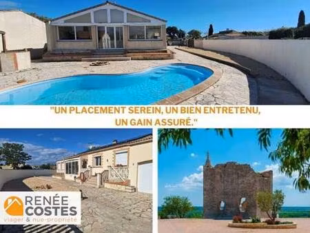 vente en nue propriété - f81-h80 ans - bellegarde (30127)