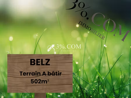 vente terrain 502 m² à belz (56550)  176 000 €
