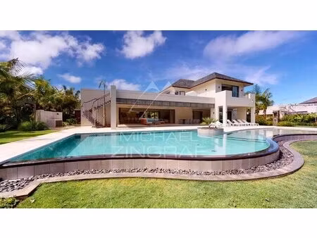 ile maurice - villa 4 chambres sur golf resort avec plages privées - mzimc048