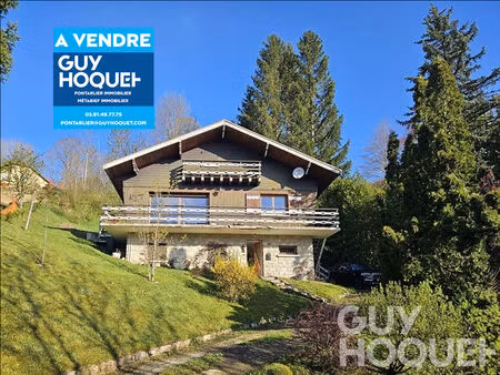 jougne chalet 3 chambres terrain 1100 m²