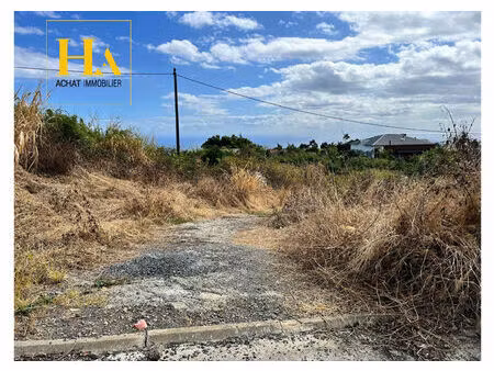 terrain 800m² saint paul - le guillaume vue mer
