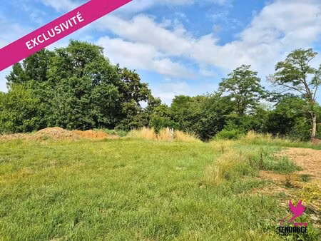 très joli terrain diffus de 1355 m² avec vue dégagée sur verdure.