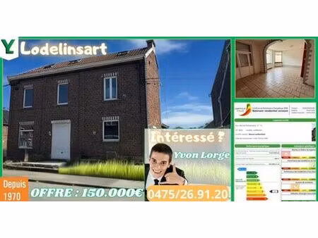 lodelinsart vaste maison 3 façades 5 chambres