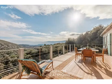 maison de plain-pied vue mer et montagne