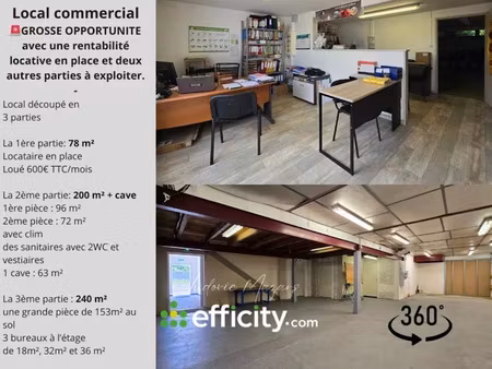 vente locaux professionnels 520 m² à castelsarrasin (82100)  145 000 €