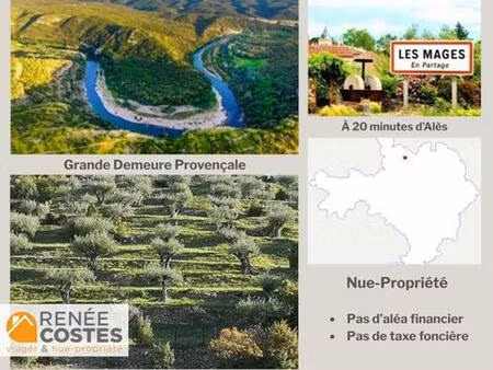 vente en nue propriété - h90 ans - ales (30100)