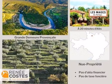 vente en nue propriété - h91 ans - ales (30100)
