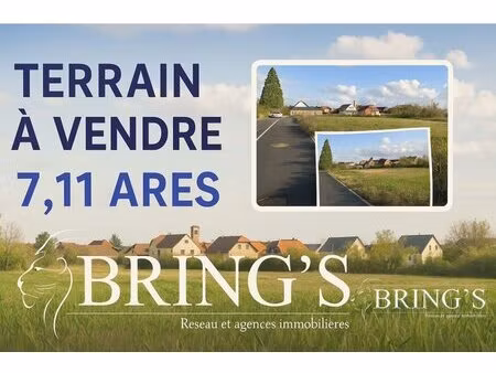 en vente terrain constructible 7 11 ares – 142 200 € |meyenheim