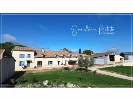 proche de eymet propriété en pierre 300m² avec gîte - terrain 8000m²