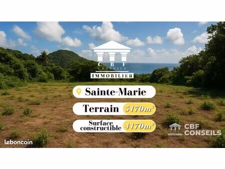 terrain 5170 m² sainte-marie  