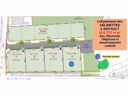 parcelles constructibles à airvault