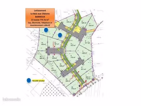 parcelles constructibles à soulièvres -airvault