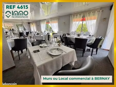 bar  fonds de commerce  restaurant 250 m² bernay