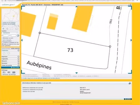 terrain constructible 600 m2