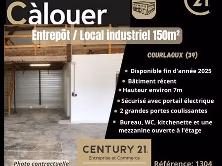entrepôt 150 m² courlaoux