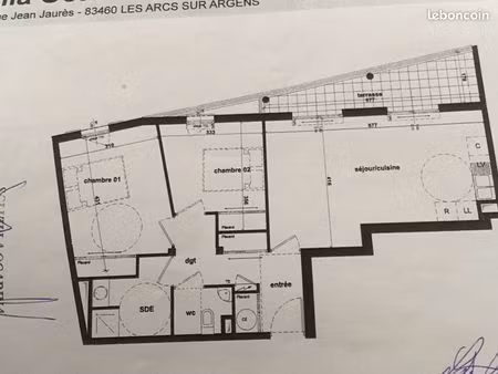 appartement a louer de pap t3 neuf location les arcs centre 73 m2