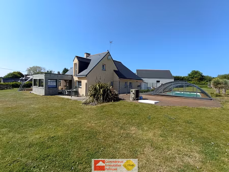 maison 165 m2  terrain 3806 m2  piscine  hangar  plouezec  e