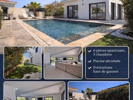 maison contemporaine avec piscine – 142 m² habitables – 5 chambres – terrain de 442 m²