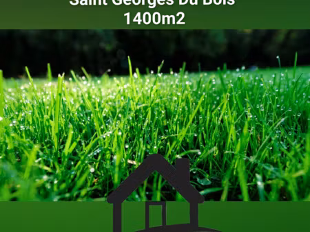 terrain à vendre saint georges du bois 1400m2 57 000€