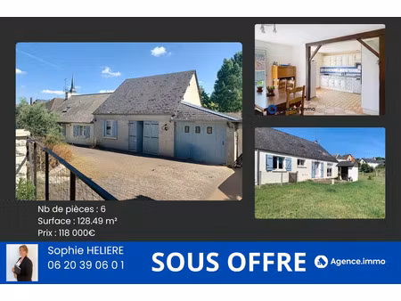 vente maison 6 pièces 128 m² saint-germain-d’arcé (72800)