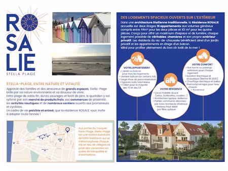 vente appartement 4 pièces 78.3 m² à cucq (62780)  409 000 €